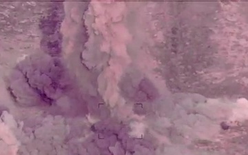 Coalition Strike on ISIS bed down location in Wadi Thar Thar, Iraq