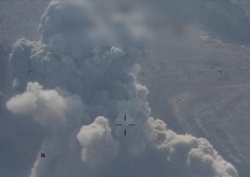 Coalition Strike on ISIS tunnels in Qara Chokh Mountains, Iraq