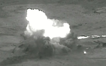 Coalition Strike on ISIS fighting position ivo Baiji, Iraq