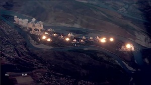 Coalition Strike on ISIS traiing location on Qanus Island, Iraq