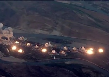 Coalition Strike on ISIS traiing location on Qanus Island, Iraq