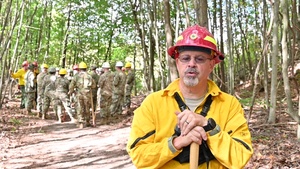 W.Va. Guard's 249th Army Band trains on woodland fire suppression