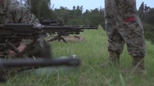 Marines with Maneuver Company fire on Range 23 (B-roll)