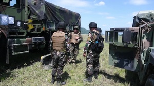 The Philippine Air Force conduct surface-to-air missile simulations with U.S. Marines during KAMANDAG 3