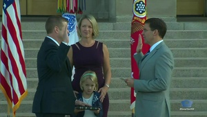 Defense Secretary Swears in Secretary of Army