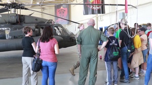 Cary High School JROTC students field trip to 82nd Combat Aviation Brigade