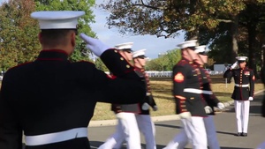 Barracks Marines Lay Col. Phillip L. Harrington to Rest at Arlington National Cemetery