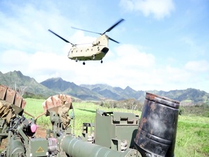 B-Roll: Two-Gun Raid Howitzer Sling Load