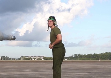 B-Roll of CH-53E Super Stallion helicopter maintenance