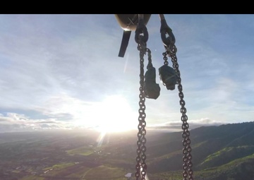 B-Roll: Two-Gun Raid Howitzer Sling Load (360 video)