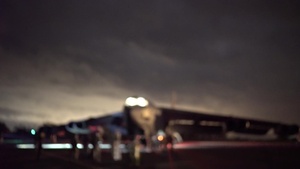 BTF 20-1 B-52 Stratofortress lands in Fairford, U.K.
