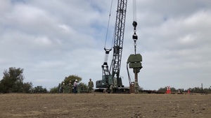 Seabees Conduct Pile Driving Training for Port Damage Repair Capability