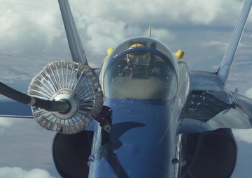 Travis KC-10 Extender refuels Blue Angels