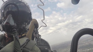 B-roll of U.S. Marines AV-8B Harriers preparing for takeoff during Exercise Banzai Badlands