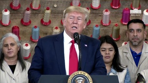 President Trump Participates in a Ribbon Cutting Ceremony at the Louis Vuitton Workshop - Rochambeau