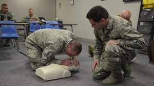 103rd Medical Group Provides CPR Training to Connecticut Air National Guard Members