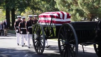 Barracks Marines Lay WWII Marine Pvt. Ted Hall to Rest at Arlington National Cemetery
