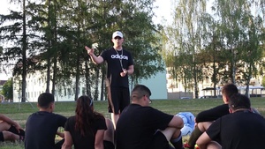 Soldier Finds His Passion Coaching Soccer with Graphics