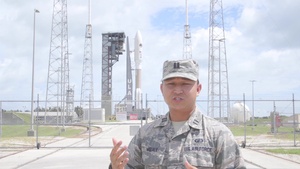 Rocket Minute with Atlas V Propulsion Engineer, USAF Capt. Mibale [No lower-thirds]