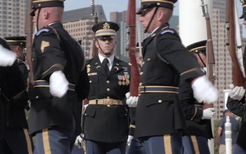 US Army Drill Team Performs at Thank You Austin