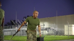 B-Roll: Miami-based US Marines conduct physical training