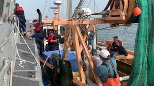 Coast Guard Station Menemsha inspects F/V Gemma off Martha's Vineyard