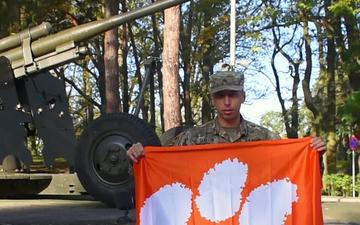 Sgt. Nathan Clayton Clemson Tigers Shout-out