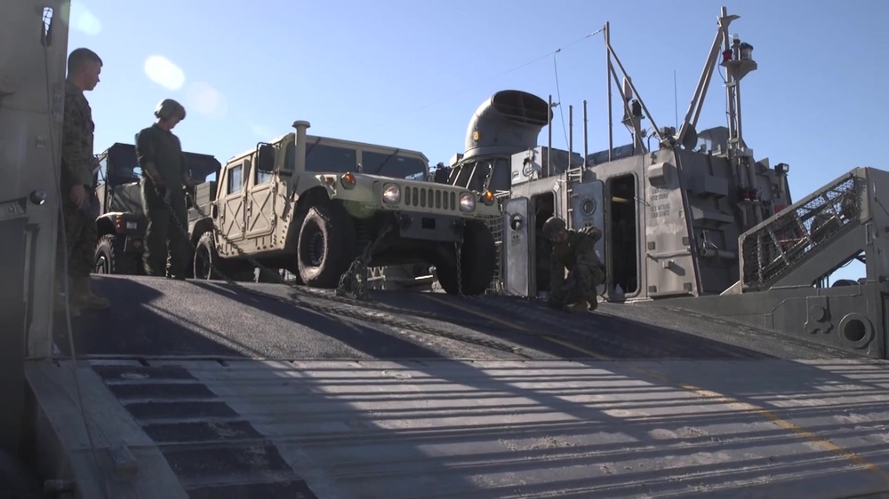 DVIDS - Video - 2nd TSB load equipment on to LCAC during Type Commander ...