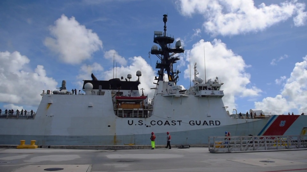 DVIDS - Video - Coast Guard Cutter Stratton arrives to Guam on ...