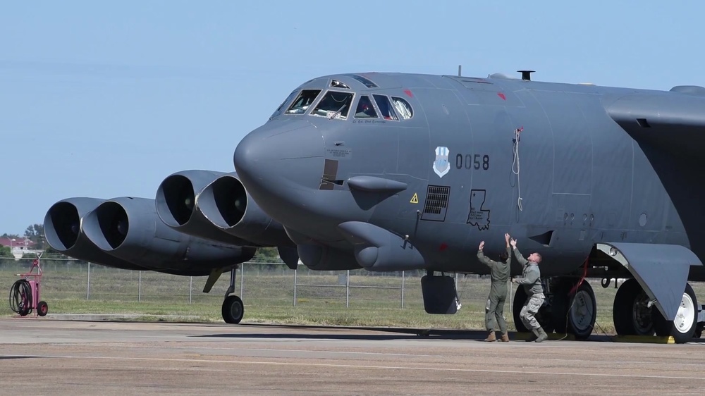 DVIDS - Video - Barksdale Launches B-52Hs During Global Thunder 20