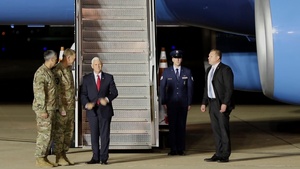 Vice President Mike Pence Arrives at Fort Hood