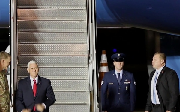 Vice President Mike Pence Arrives at Fort Hood