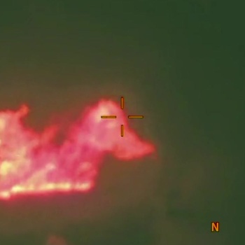 Remotely Piloted Aircraft footage of the effects of precision munitions destroying the compound.