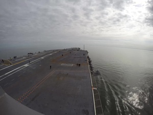 USS Gerald R. Ford (CVN 78) gets underway
