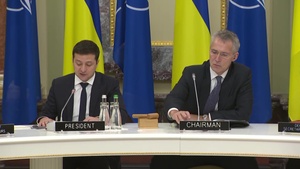 NATO Secretary General Chairs NATO – Ukraine Commission Meeting with President of Ukraine
