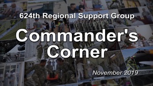 Commander's Corner November 2019
