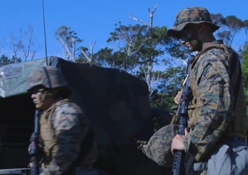 *B-Roll* Marines participate in communication exercise