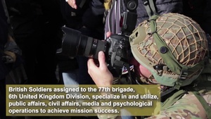 British Soldiers use information warfare during Dragoon Ready 20