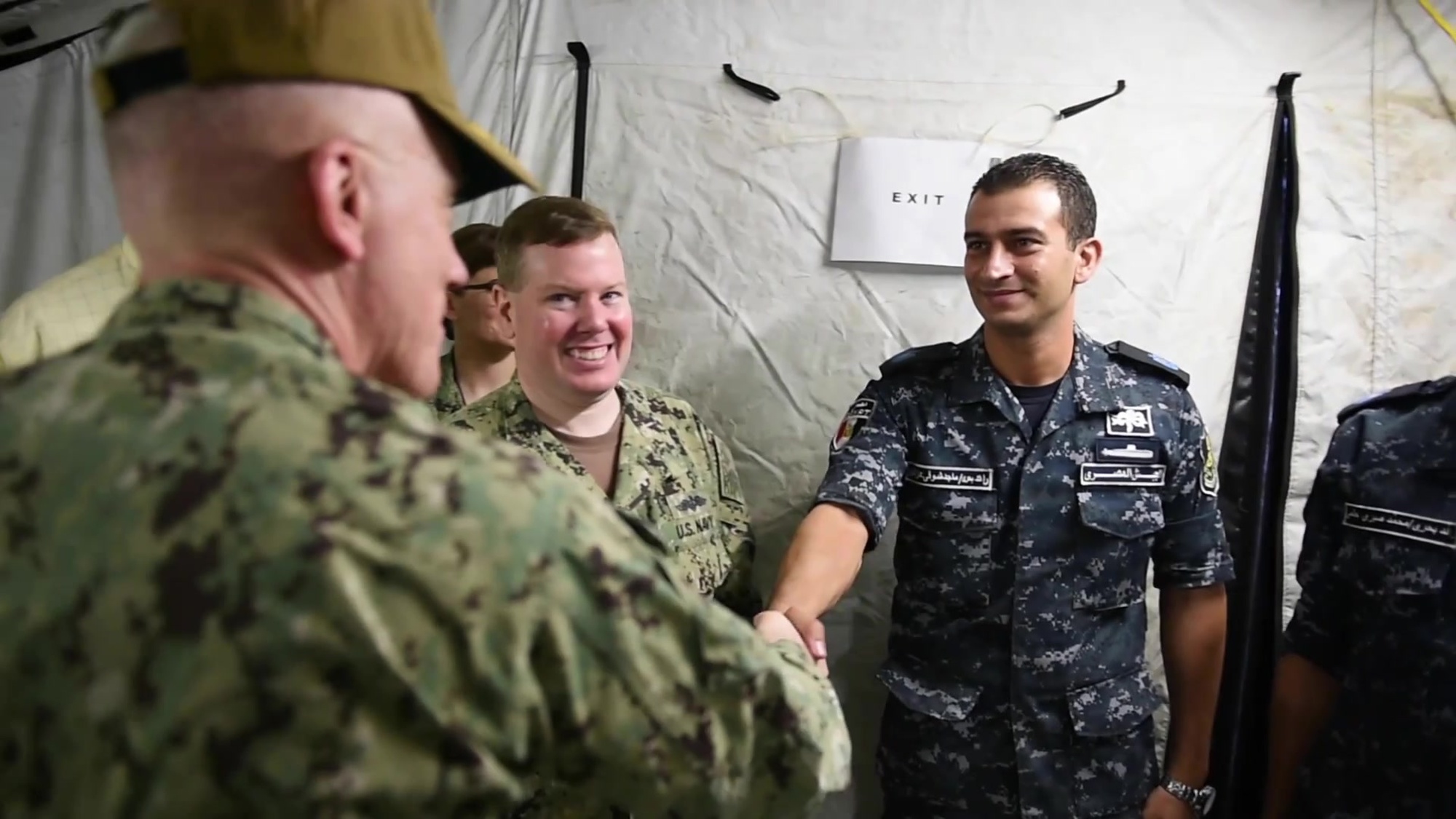 Video of operations during Command Post Exercise (CPX) at Naval Support Activity Bahrain, featuring visit from VADM James Malloy, commander, U.S. Naval Forces Central Command, U.S. 5th Fleet, Combined Maritime Forces. Also featuring Royal Saudi Naval Forces Rear Adm. Abdullah Al-Shammary, Deputy Commander of International Maritime Exercise 2019 (IMX 19). The Command Post Exercise simulated a multi-day command and control effort, which was designed to help representatives from participating nations exercise their ability to plan and execute mission requirements from a centralized location in simulated field conditions.