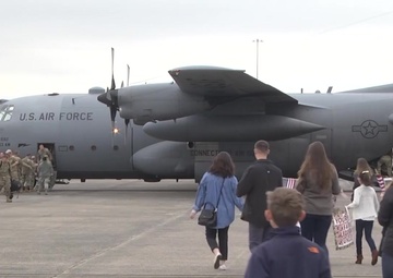 Airmen from the 103rd Air Wing return home