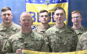 St. Louis Blues Shout-Outs from the 1175th MP Company