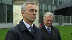 Media Huddle with NATO Secretary General