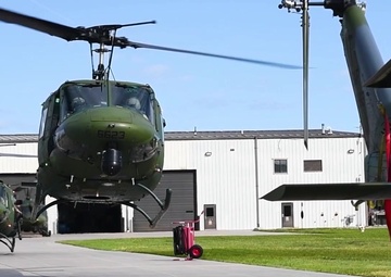 UH-1N Huey Take off and landings