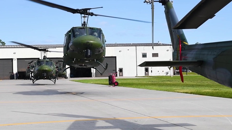 UH-1N Huey Take off and landings