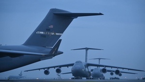 C-5 Galaxy landscapes & Maintenance B-roll