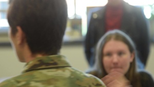 Airmen enlighten Souderton students in Women's Study class