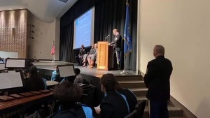 Master Sgt. Matthew O. Williams Speaks at Putnam City West High School, Oklahoma City, Oklahoma