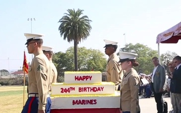 To many more: Miramar Marines conduct cake-cutting ceremony