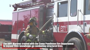 ARFF Marines train with Camp Pendleton Fire Department