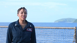 USS Germantown (LSD 42) HM2 promotes a healthy life style – A Roll